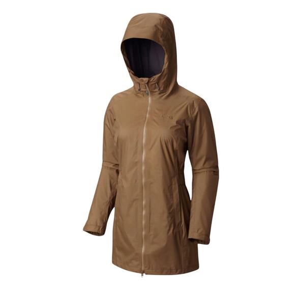 Mountain Hardwear Jackets & Blazers - Mountain Hardwear Finder Parka Rain Jacket Tan Brown Women's Small